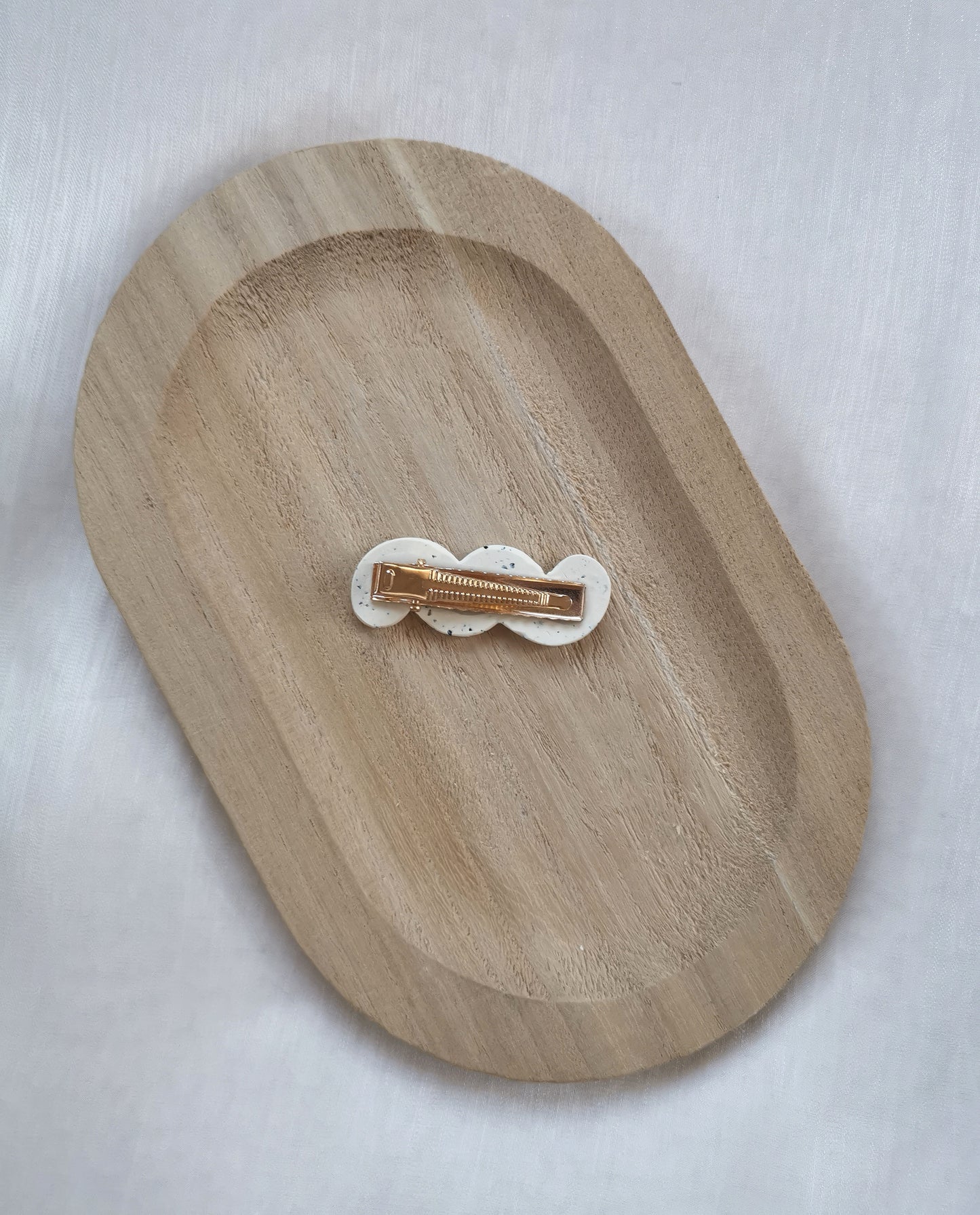 Creamy Speckles Hairclip