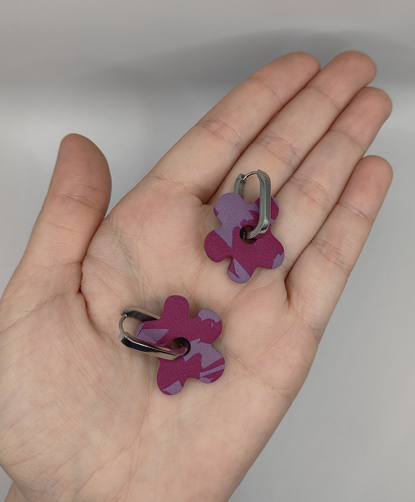 Be Bold Flower Hoops