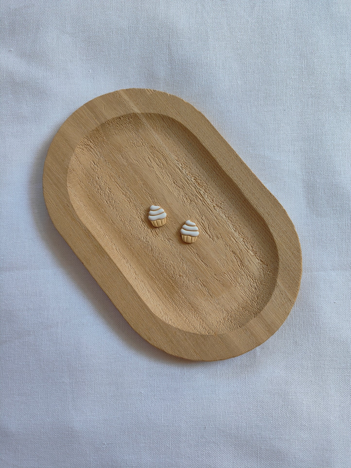 Sweet Vanilla Cupcake Studs