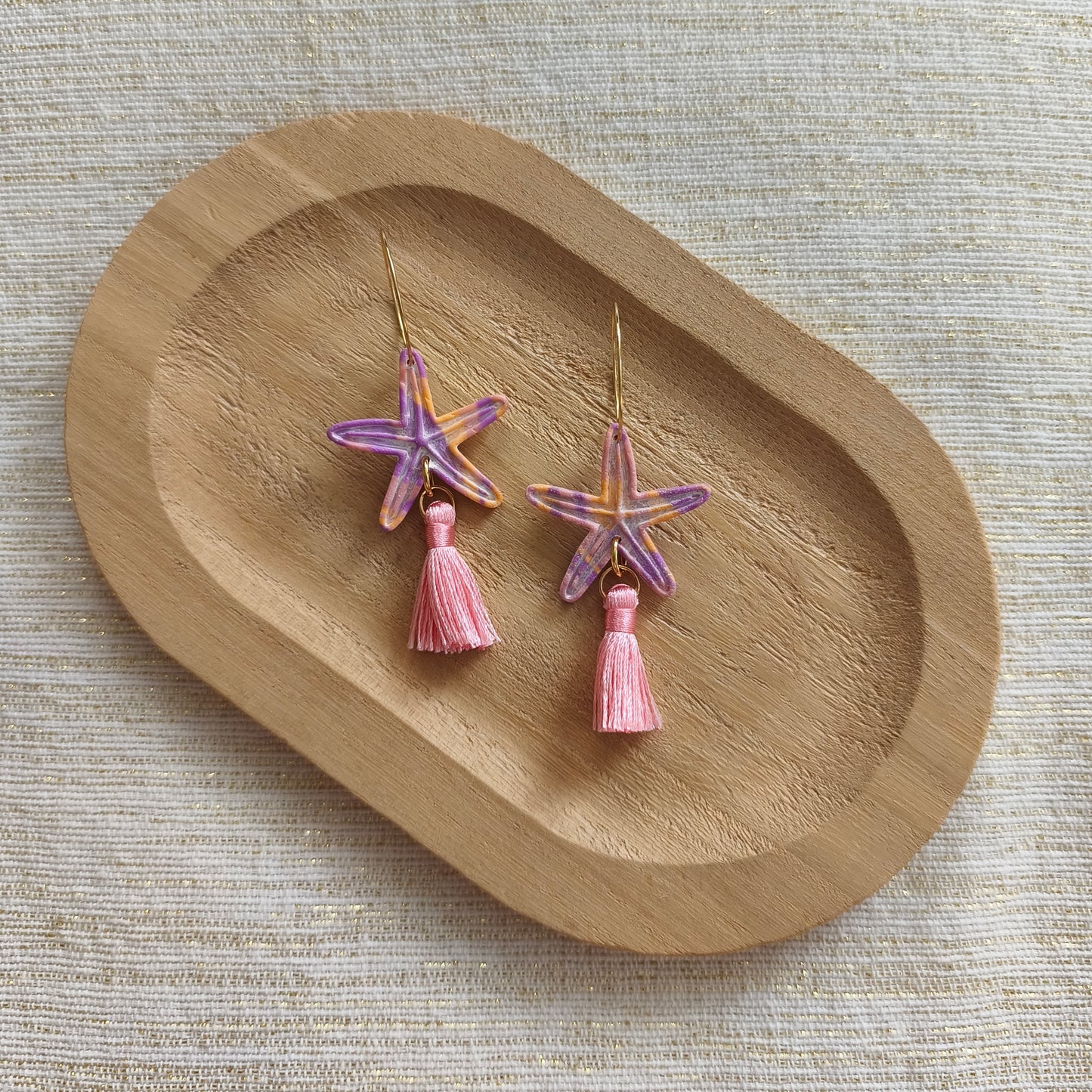 Summer Vibes Starfish Hoops