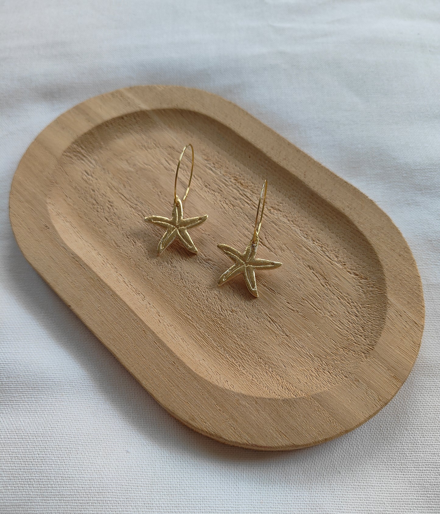 Golden Tide Starfish Hoops