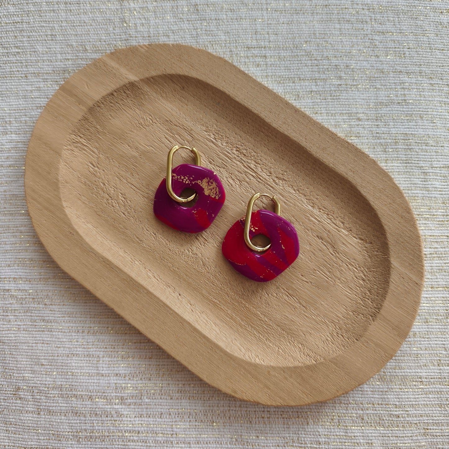 Berry Kiss Organic Hoops