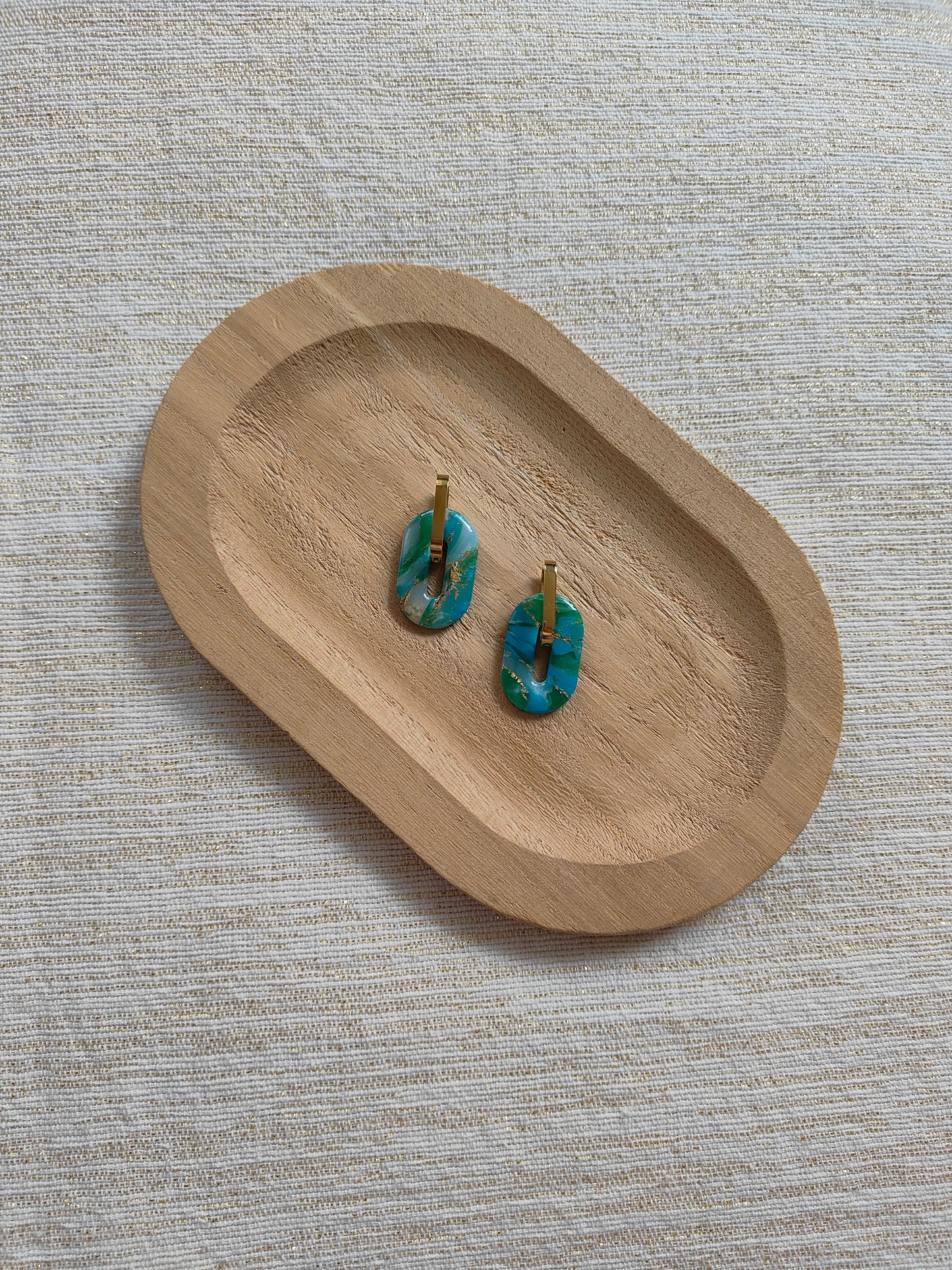Echoes of Earth Oval Hoops
