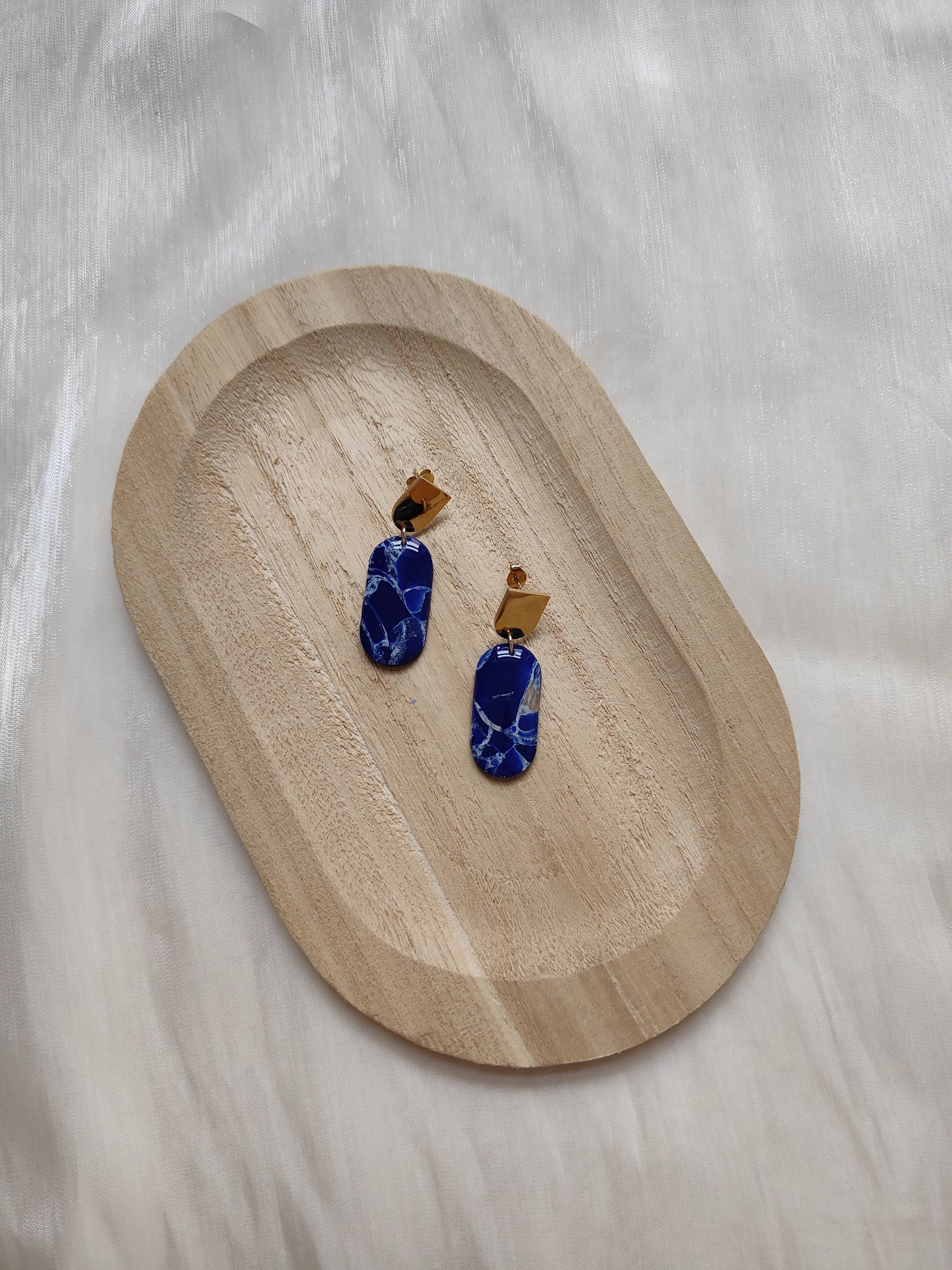 Ultramarine Oval Dangles