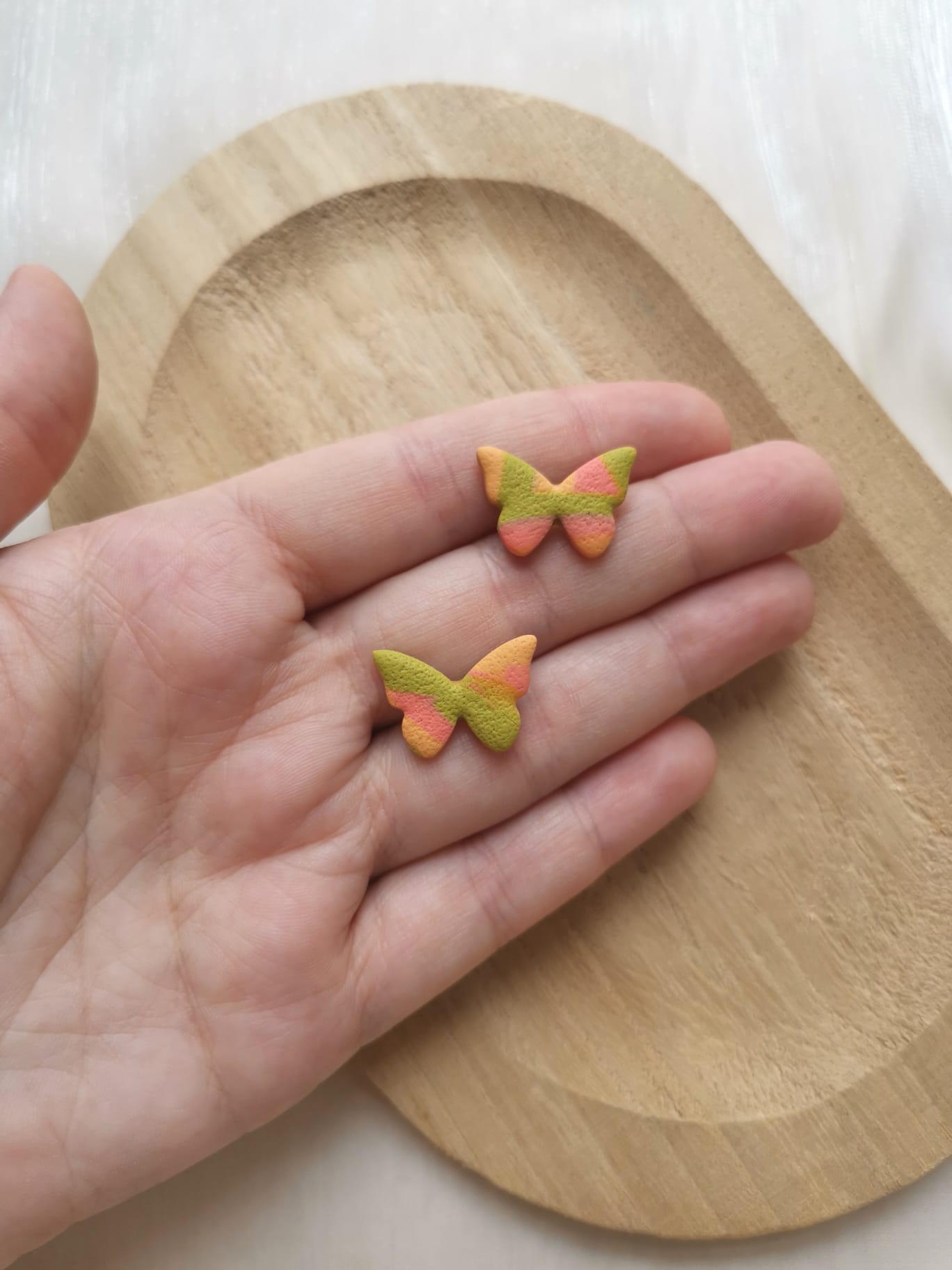 Tropical Fruit Punch Butterfly Studs