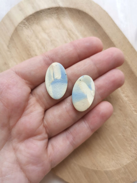 Sea Breeze Oval Studs