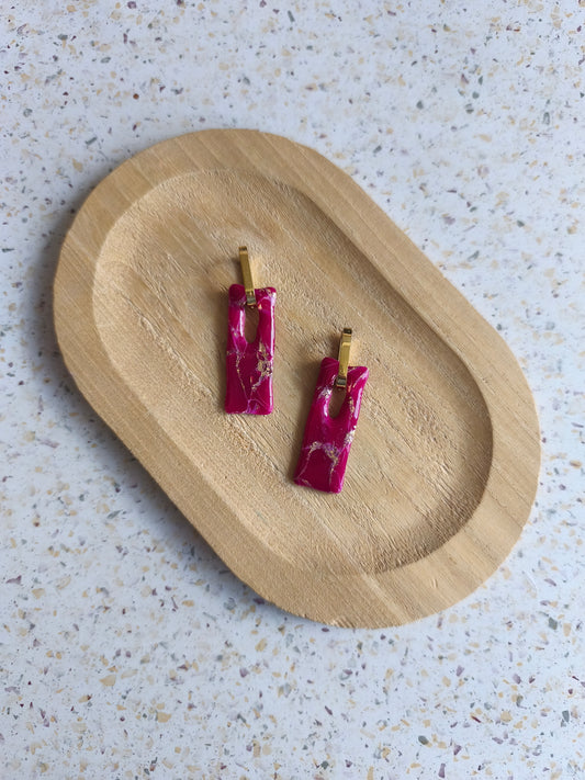 Wildberry Soul Rectangle Hoops