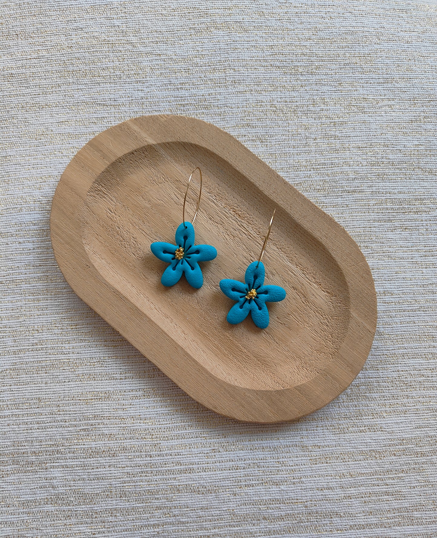 Tropical Paradise Flower Hoops