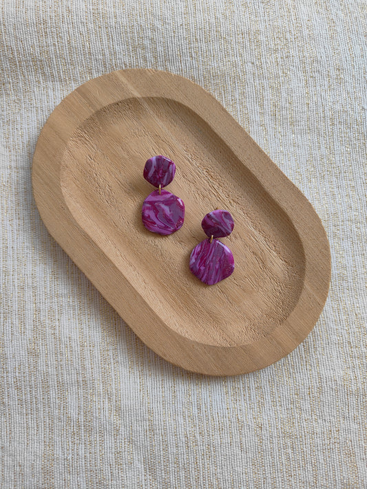 Violet Eclipse Organic Dangles