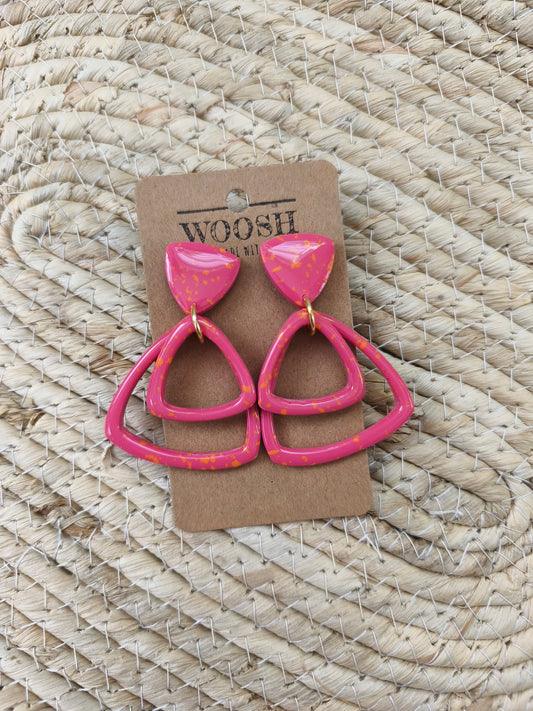 Sunset Disco Triangle Dangles