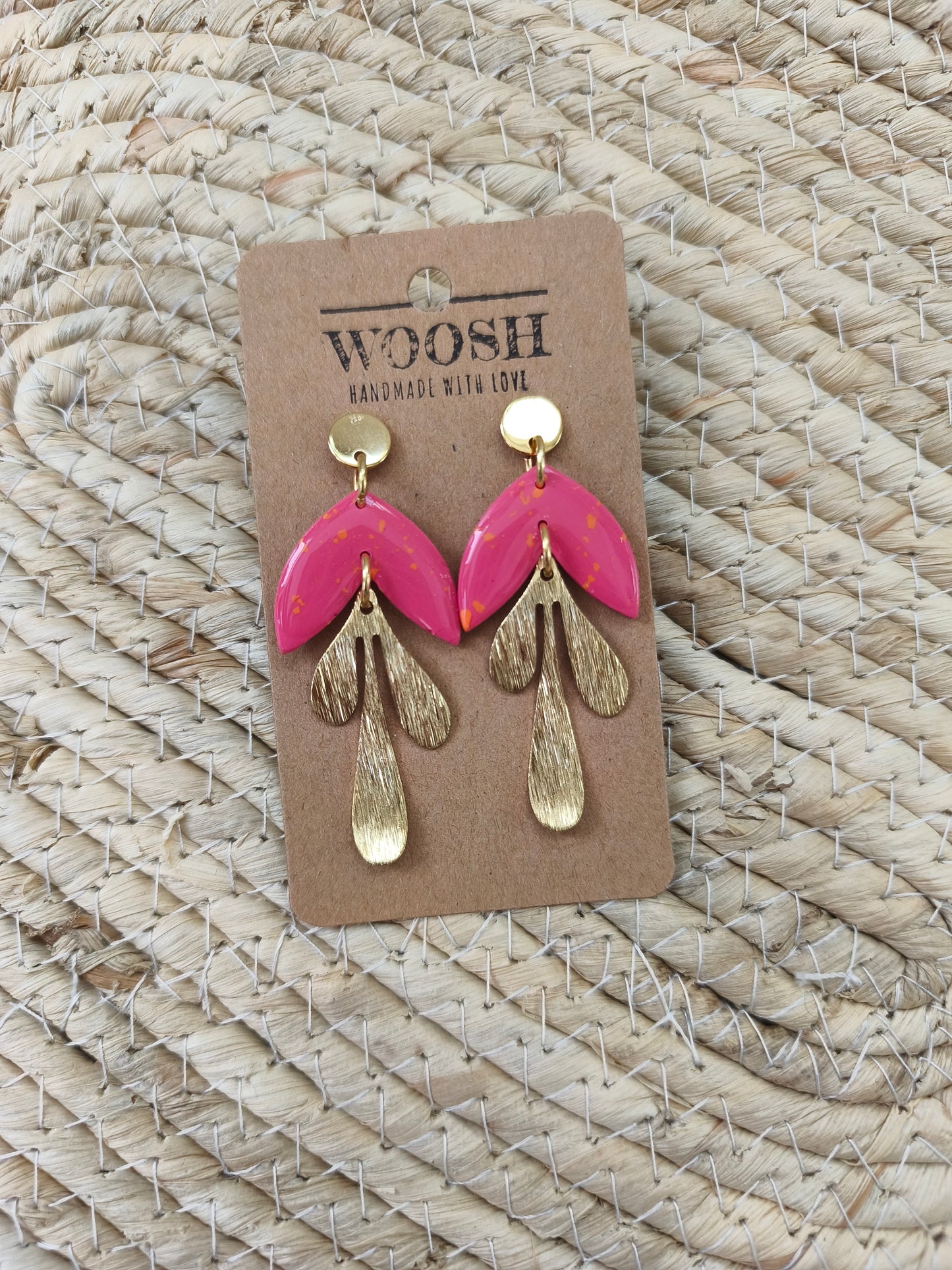 Sunset Disco Leafy Dangle