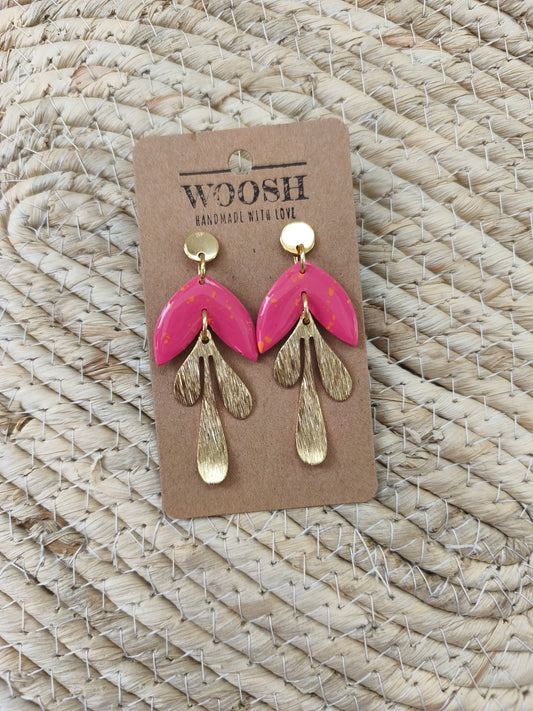 Sunset Disco Leafy Dangle