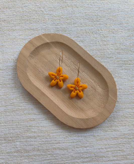 Tropical Paradise Flower Hoops