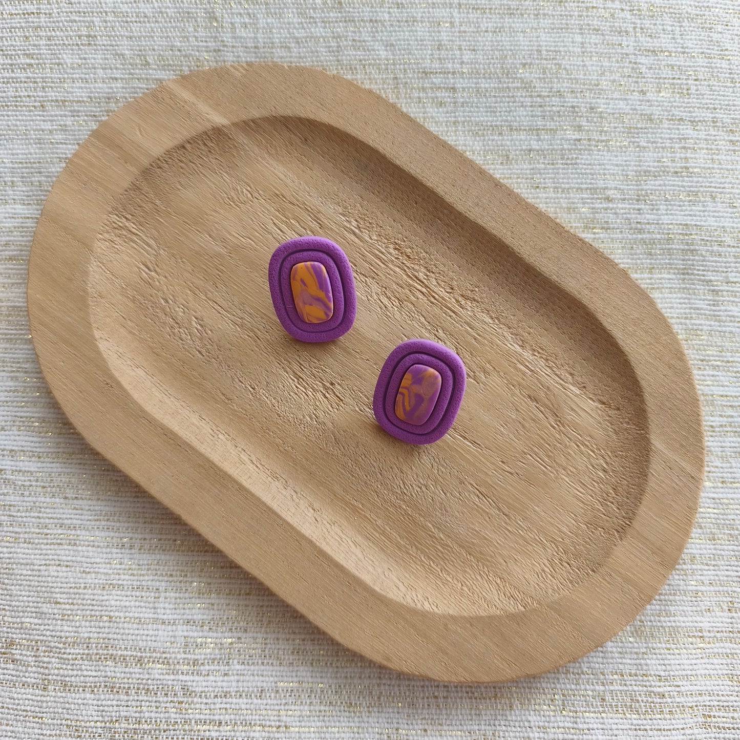Summer Vibes Rectangle Studs