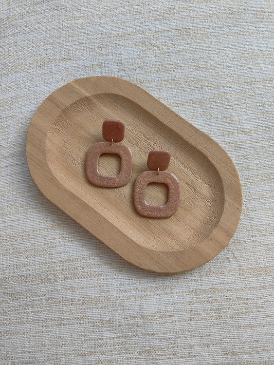 Plum Stardust Square Dangle Sparkle
