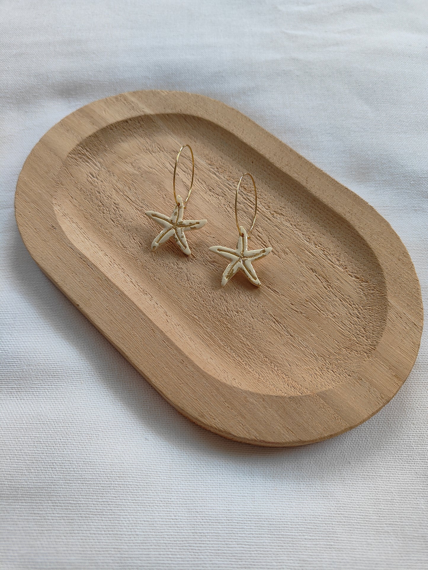 Golden Tide Starfish Hoops