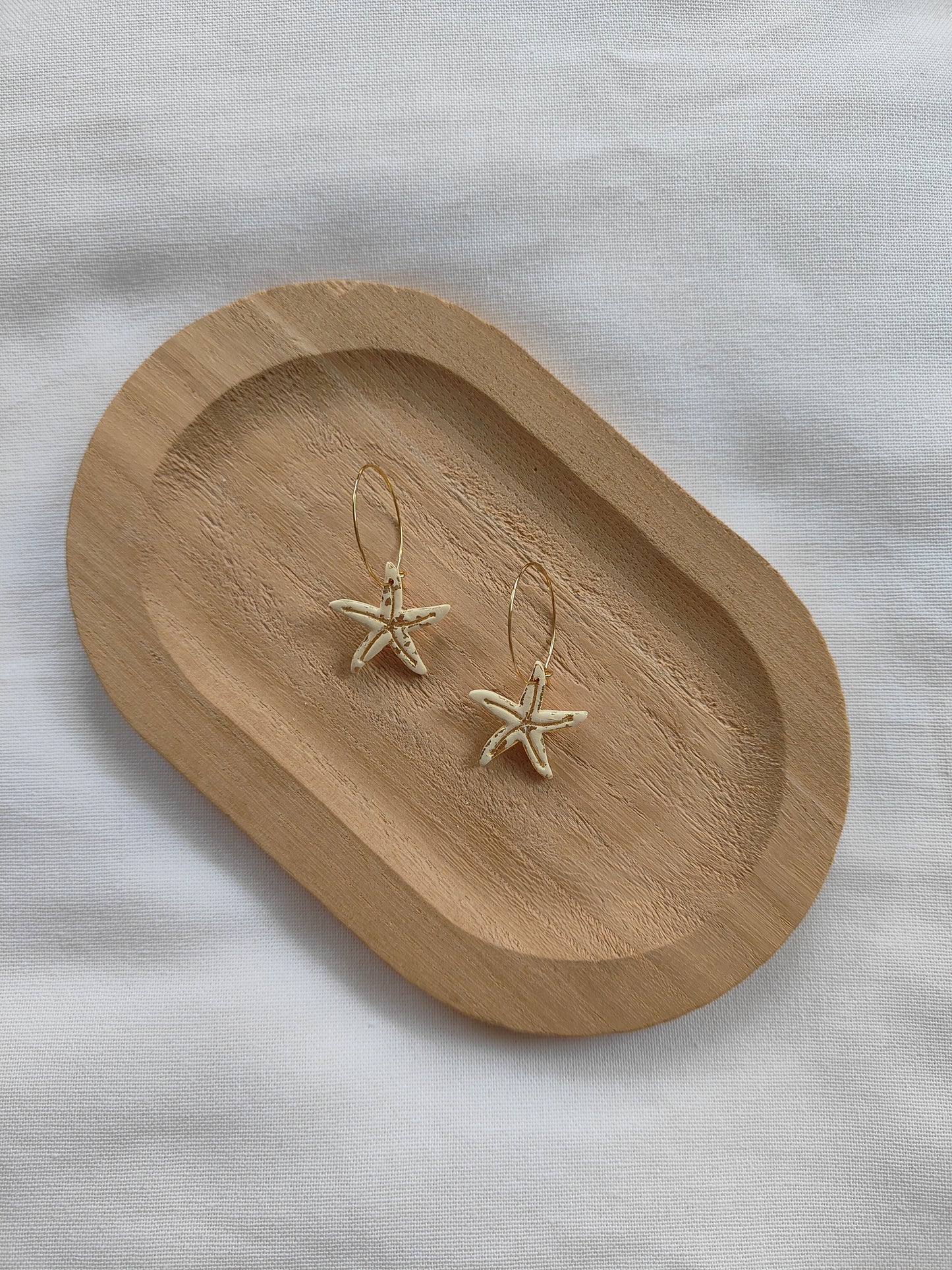 Golden Tide Starfish Hoops