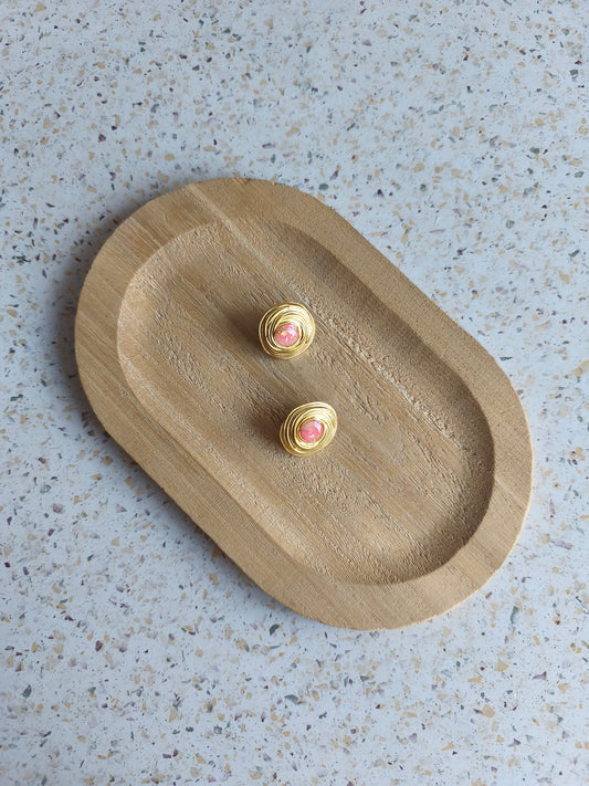 Pink Pop Chique Studs