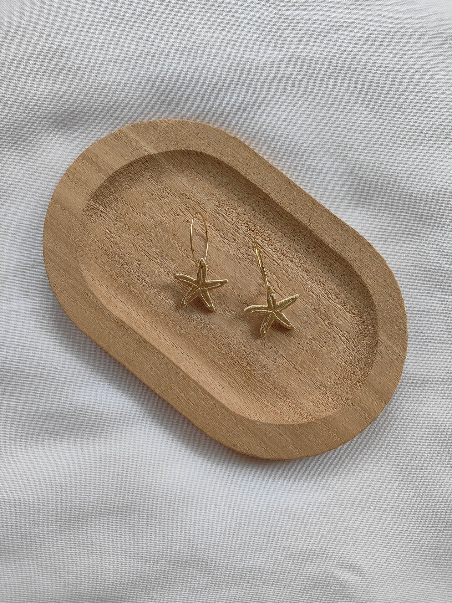 Golden Tide Starfish Hoops