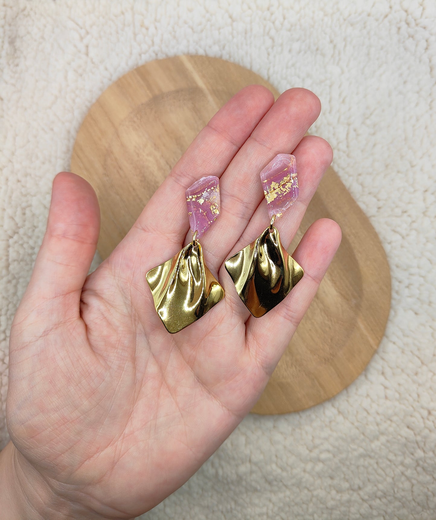 Ethereal Agate Stone Dangles