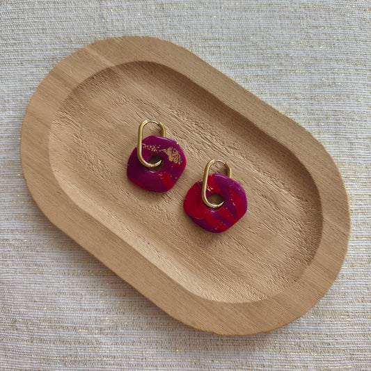 Berry Kiss Organic Hoops