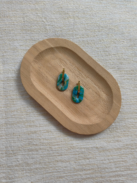 Echoes of Earth Oval Hoops