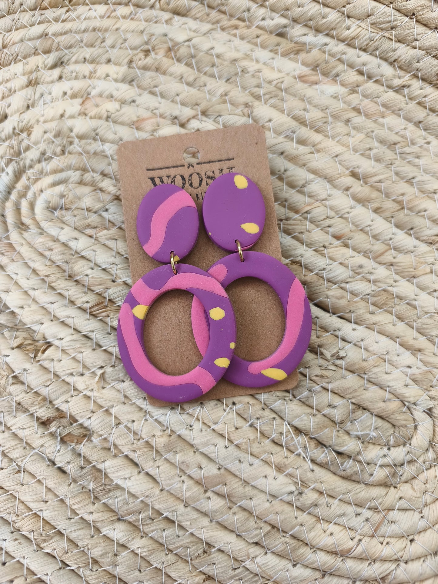 Bubble Beat Oval Dangles