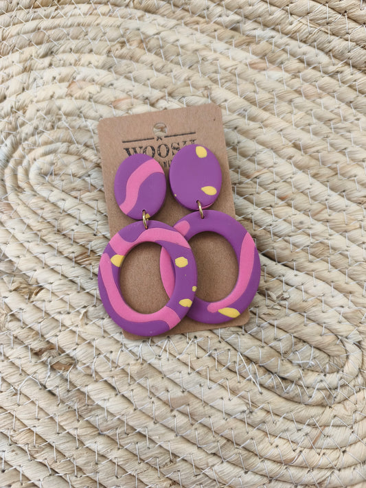 Bubble Beat Oval Dangles