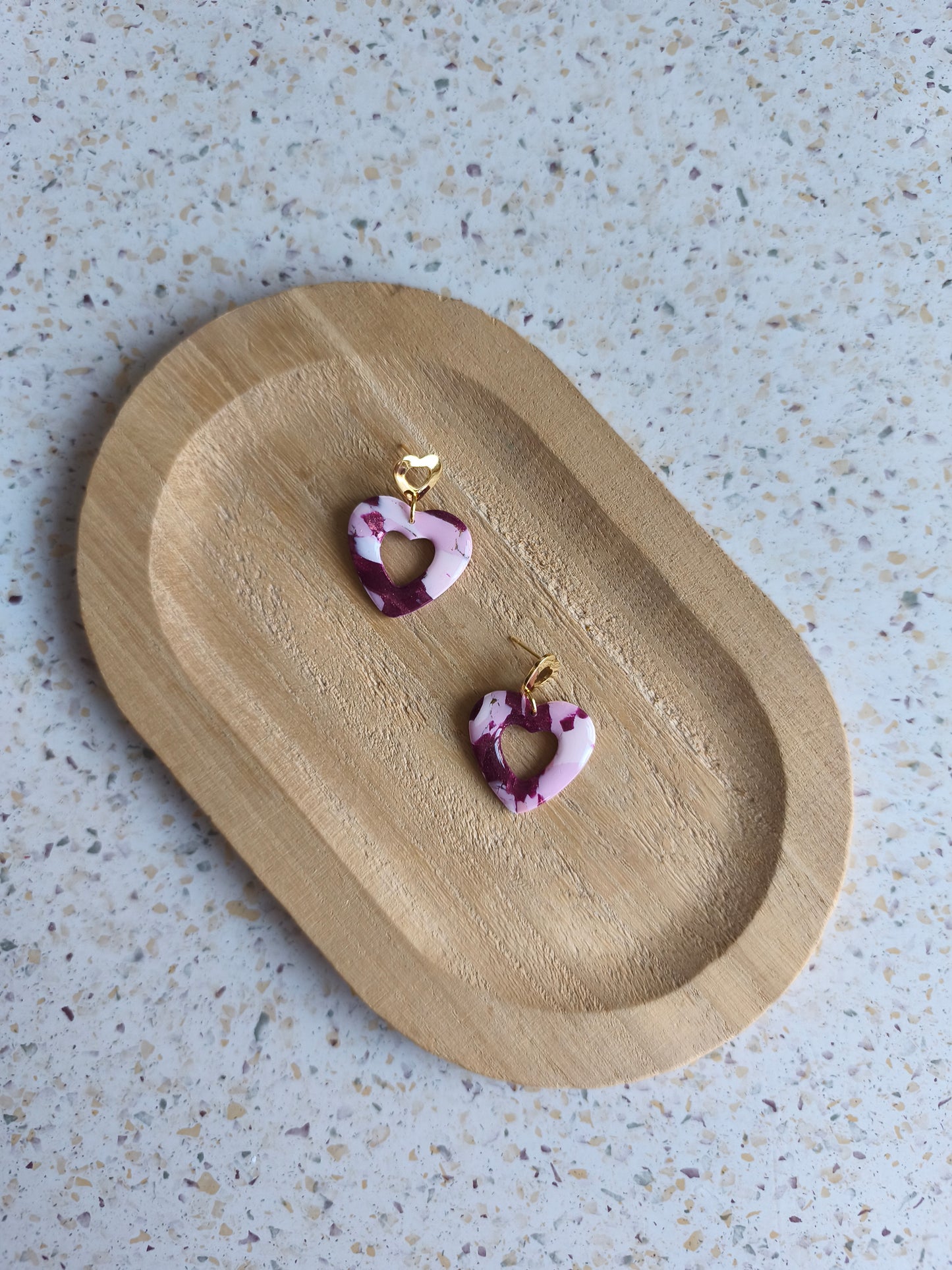 Pink Confetti Hearts