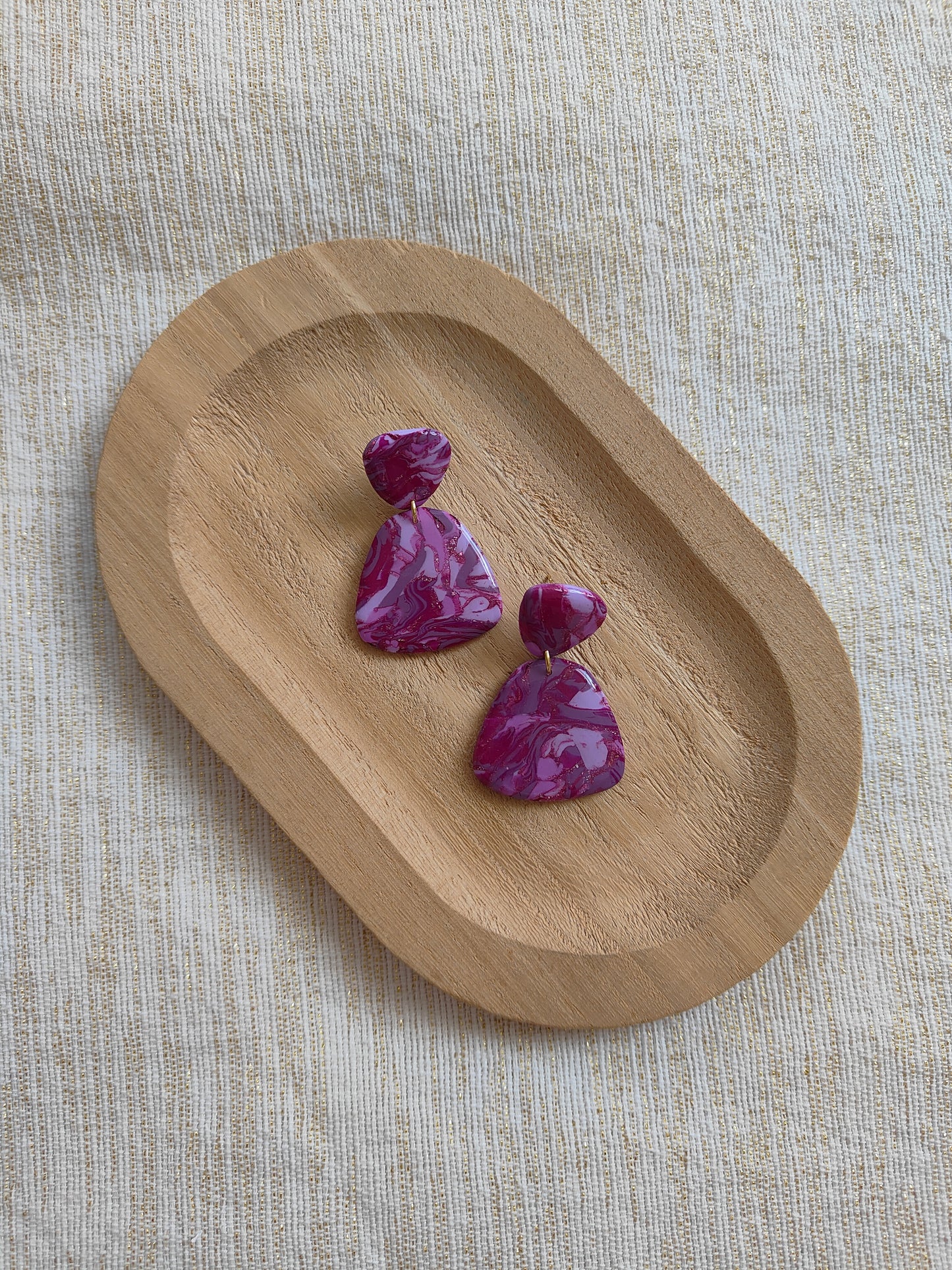Violet Eclipse Dangles