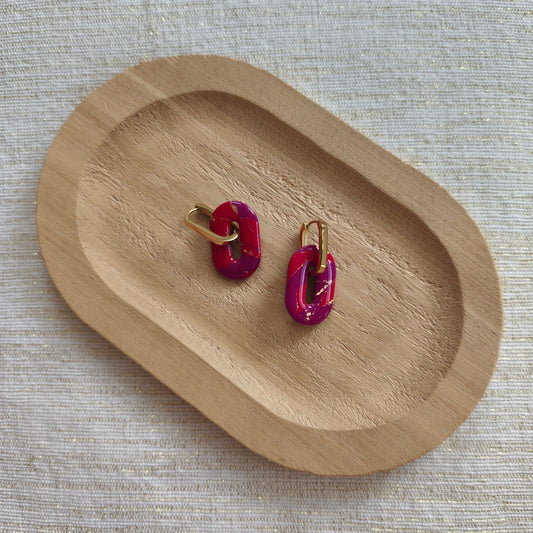 Berry Kiss Oval Hoops